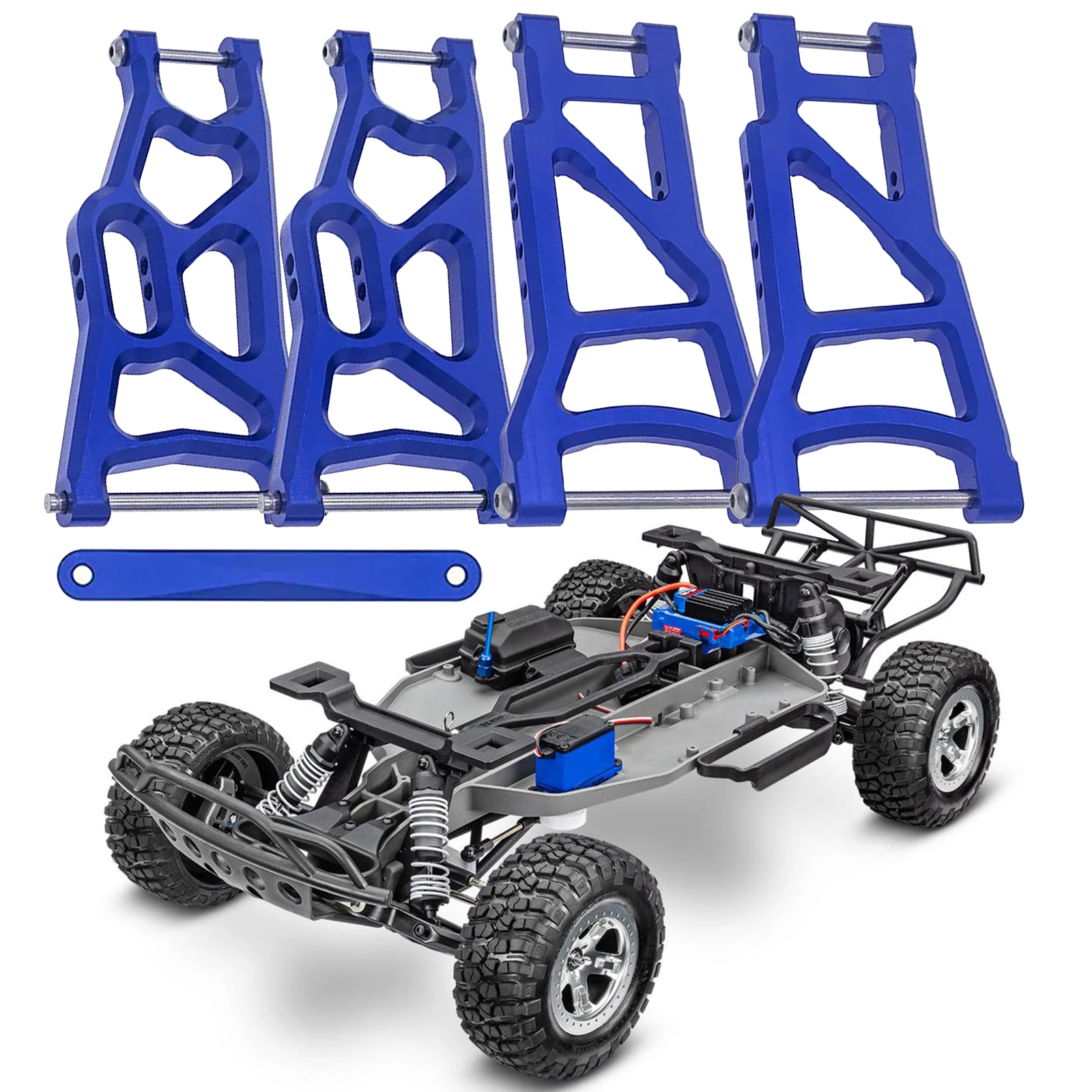 

Aluminum Alloy Front & Rear Suspension Arm Set for Traxxas 1/10 Slash 2WD Short RC Course Upgrade Parts