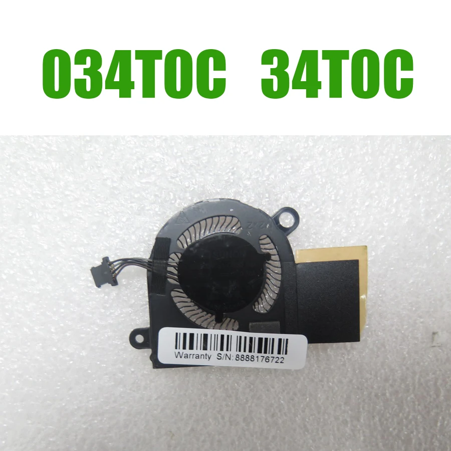 

034T0C 34T0C Вентилятор процессора ноутбука для DELL Latitude 7390 2-в-1 EG50040S1-CC30-S9A DC5V 0,28A