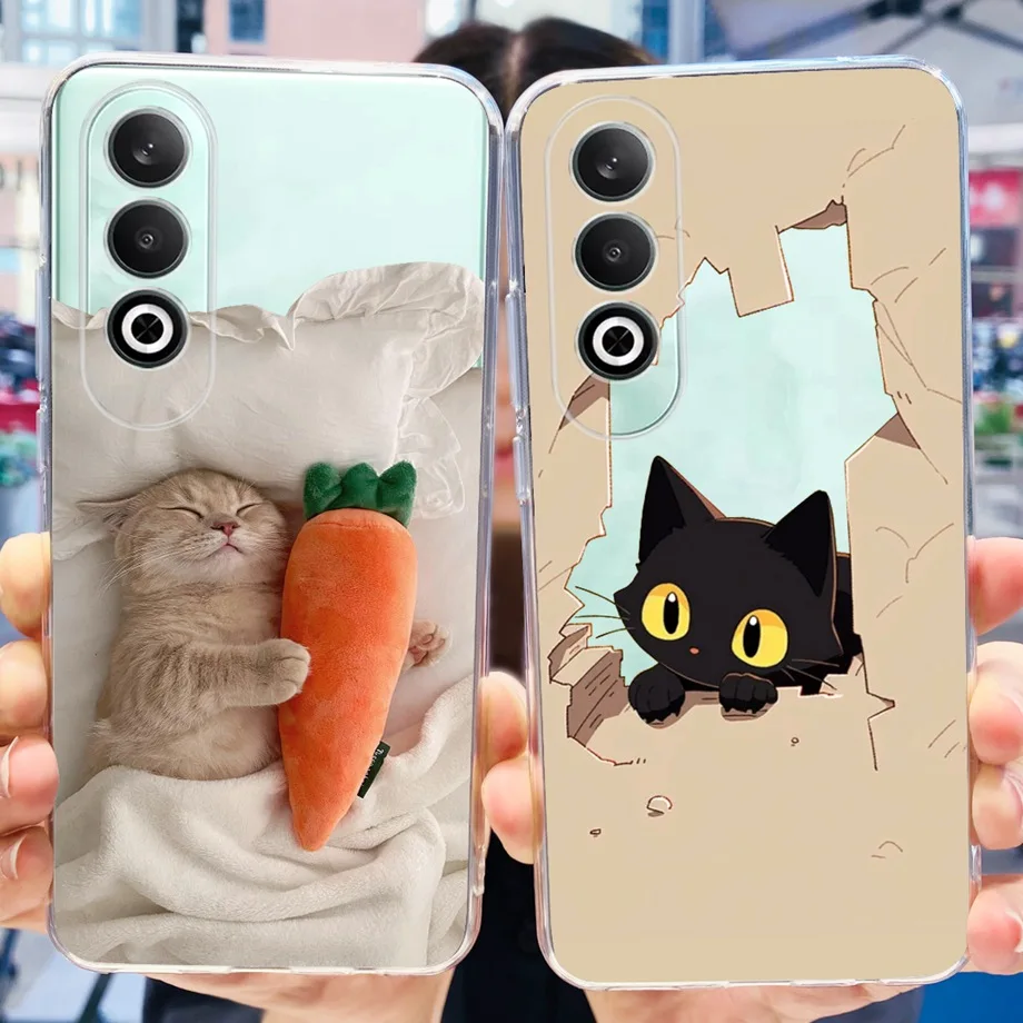 For OnePlus Nord CE4 Case Protect Back Cover for OnePlus Nord Oneplus 6 6T Coque Clear Soft Silicone Funda Flower Butterfly Capa