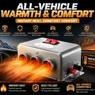 2026 New Upgrade Car Heater Electric Cooling Heating Fan Portable Electric Dryer Windshield Defogging Demister Defr