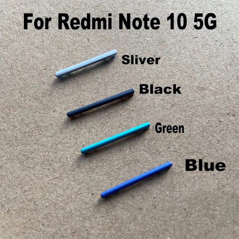 For Xiaomi Redmi Note 10 10T 5G Side Keys Power Volume Button Buttons Switch On Off Replacement Repair Parts