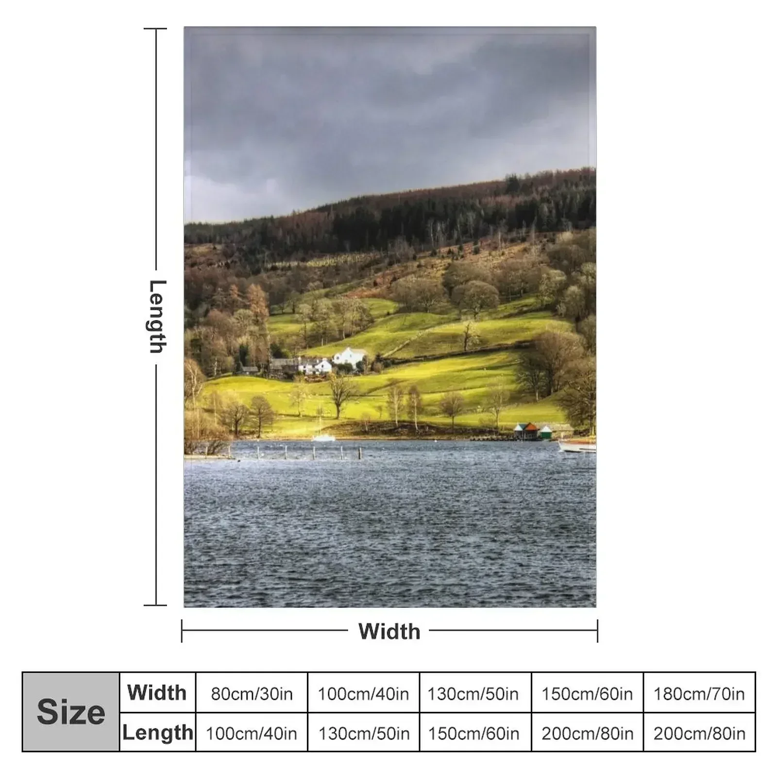 Coniston Water Throw Blanket Loose christmas decoration Blankets