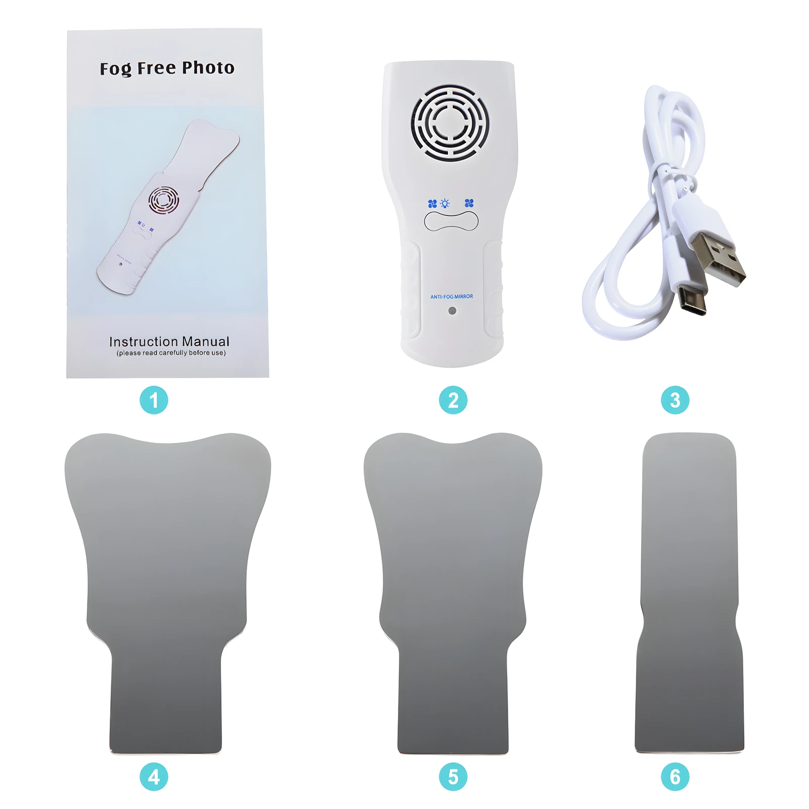 Tandheelkundige Automatische Anti-condens Spiegel voor Orale Fotografie Reflector Ontwaseming Spiegel Orthodontische Buccale Occlusale Lingual Tandheelkundige Benodigdheden