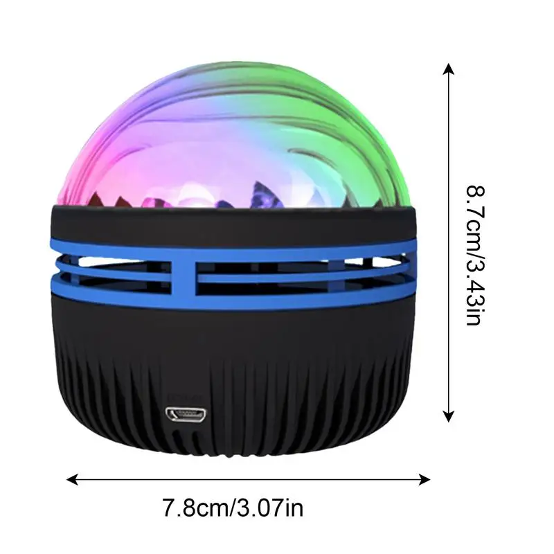 Veilleuse budgétaire Galaxy avec télécommande, lampe de chambre USB, motif de ciel étoilé d'eau, lumières de fête à LED, 14 effets de lumière