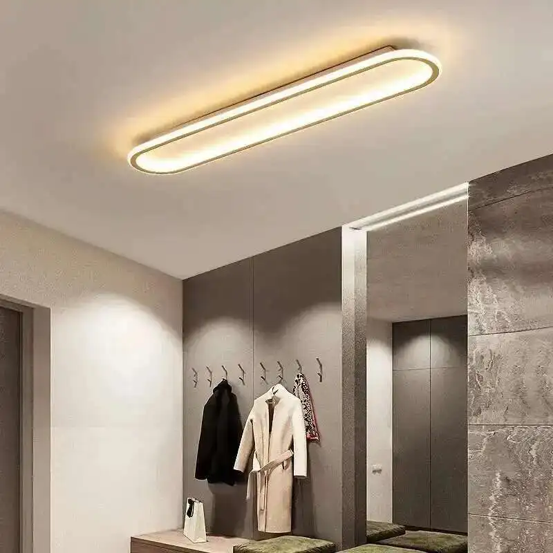 Ultra-thin Ceiling Lamp Long Corridor Aisle Lamp Home Balcony Lamp Simple Cloakroom Bedroom Minimalist Porch Lamp