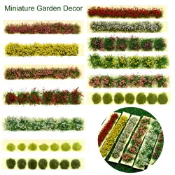 Miniature Garden Decor Grass Tufts Flower Cluster Landscape Wargame Static Scenery Model Decoration Crafts