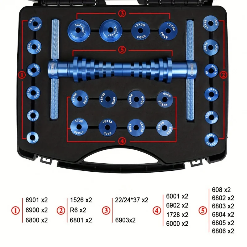 Bicycle Bike Bearing Press Tool Set For Wheels Hub Bearing Installation
