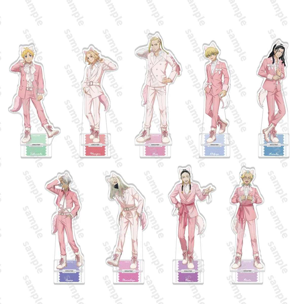 

Game Takemitchy Draken Chifuyu Mitsuya Takashi Manjiro Keisuke Acrylic Stand Doll Anime Figure Model Plate Cosplay Toy Gift
