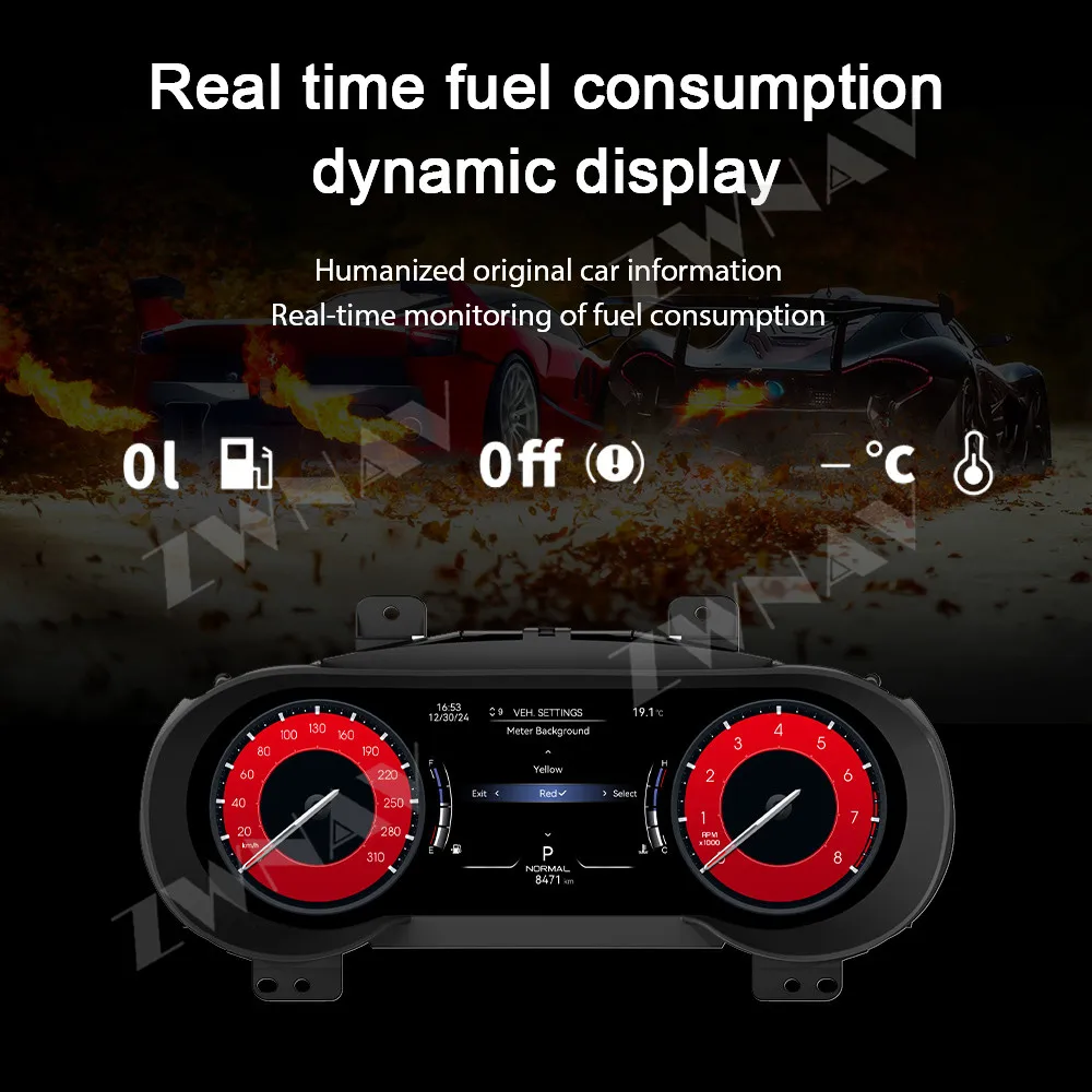 

Digital Instrument Cluster For Maserati Ghibli 2014-2023 Speedometer Dashboard Virtual Driving Display Cockpit Virtual lcdlcd