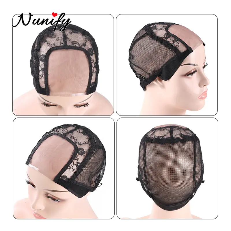 3.5X3.5 Inch U Part Wig Cap For Making Lace Wigs Ventilating Weave Cap Hd Lace Hairnet S L M Three Size Diy Wig Making Tools