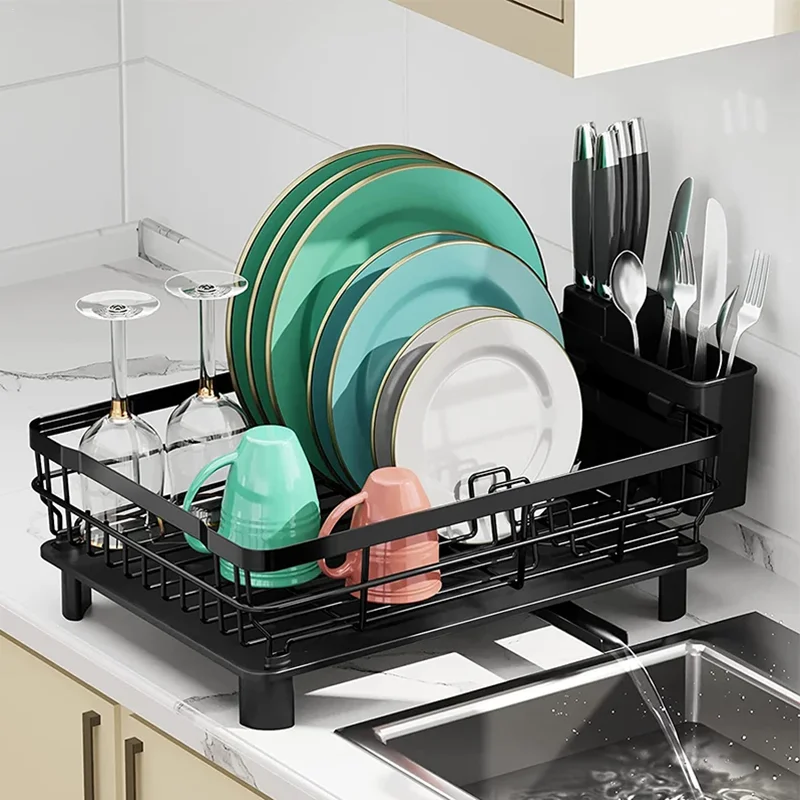 

Drying Rack Dish Strainers Kitchen Counter Large Racks Pp Drain Drainer Kitchen Organizer Desk Organizer