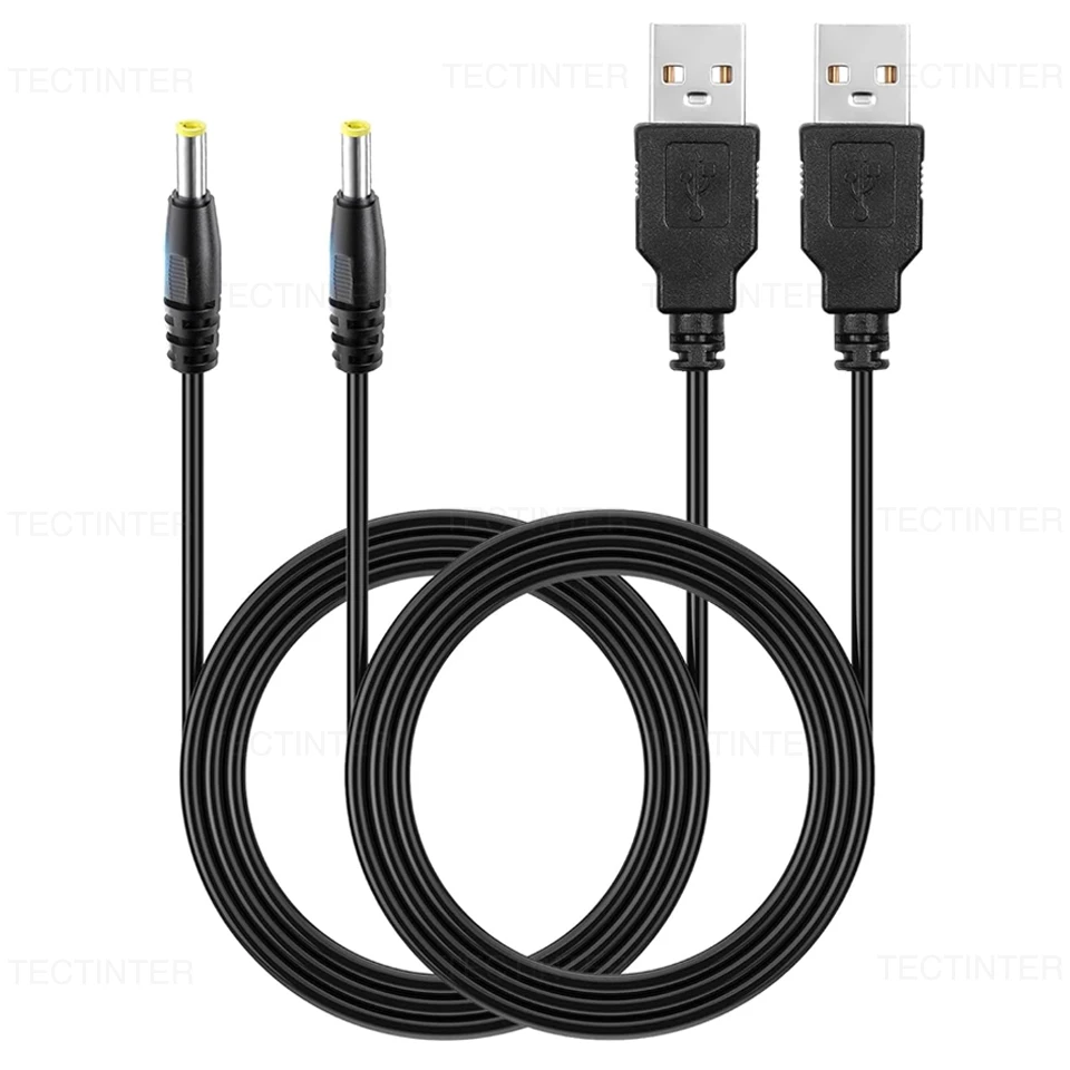 For PSP 1000/2000/3000 5V USB To DC Power Charging Cable Charge Cord 4.0x1.7mm Plug 5V 1A Power Charging Cable Game Accessories