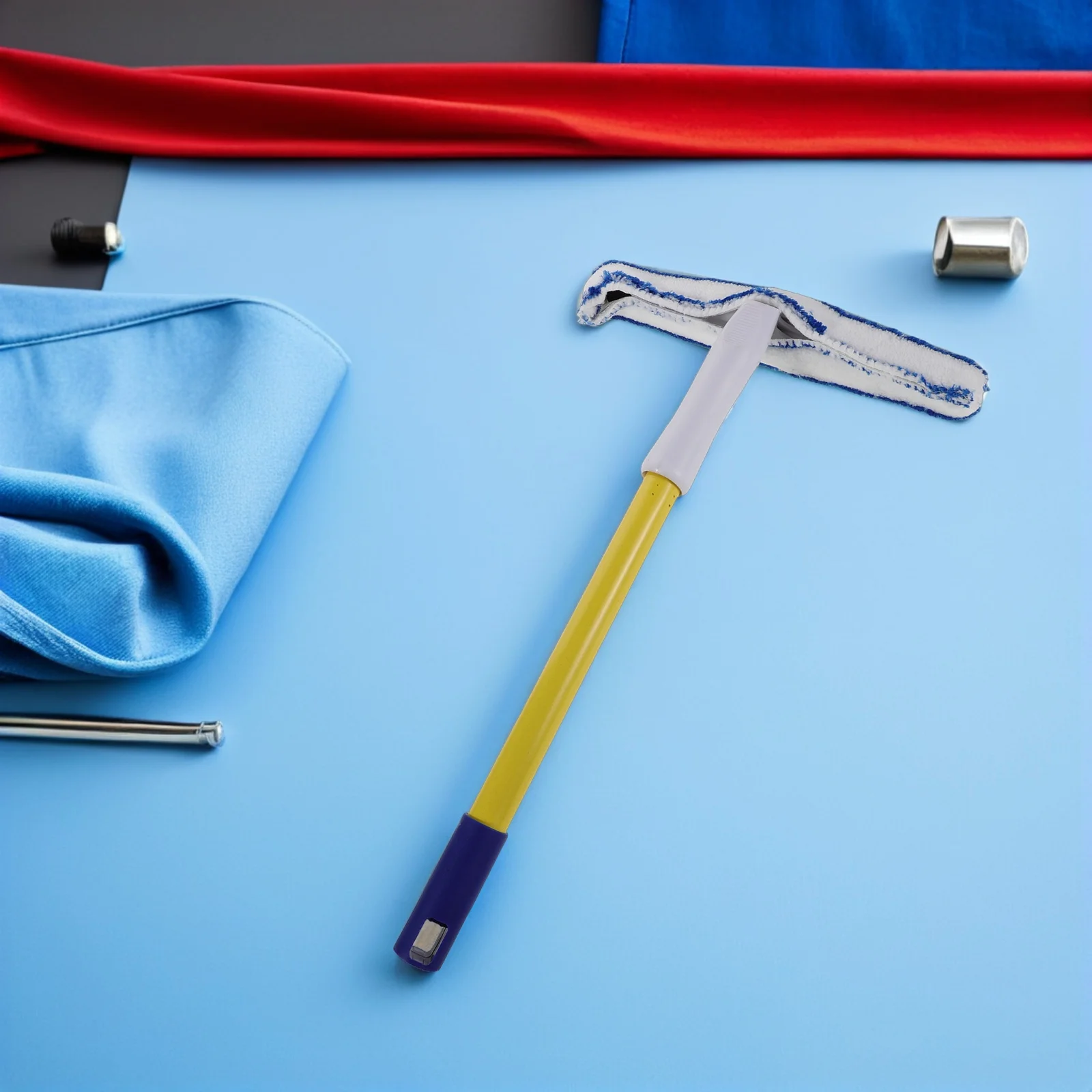 

2Pcs Car Wash Squeegee Microfiber Scrubber Tool Reusable Mop Pads for Windshield Truck Cleaning Kit Vehicle Interior Glass