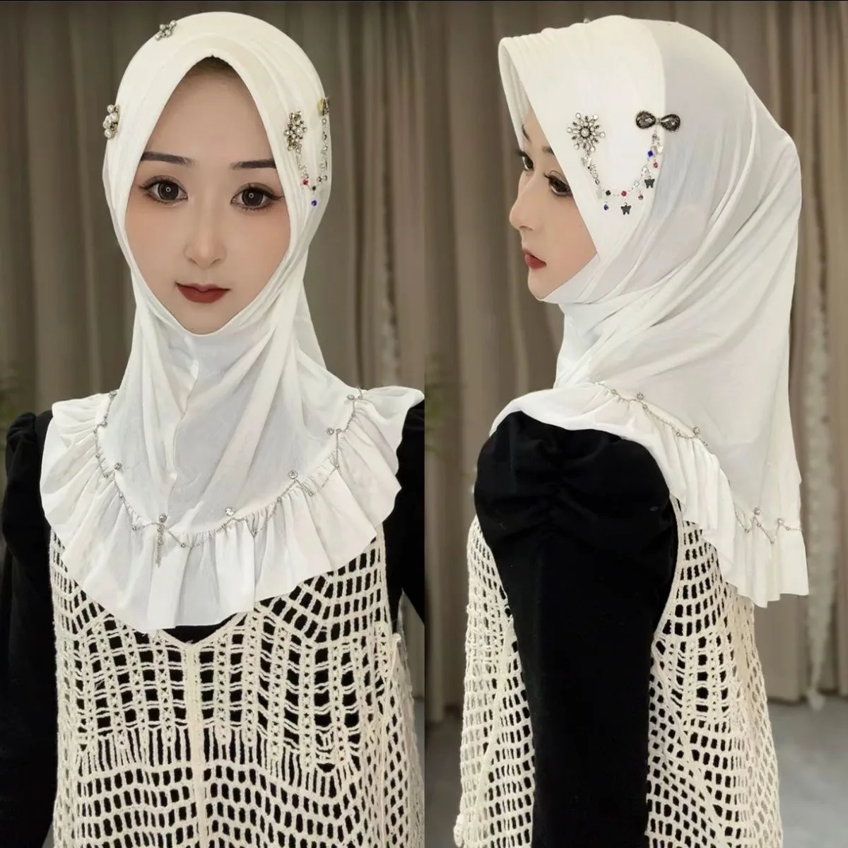 New Malaysia Muslim Lady Ready Instant Sponge Hat Hijab
