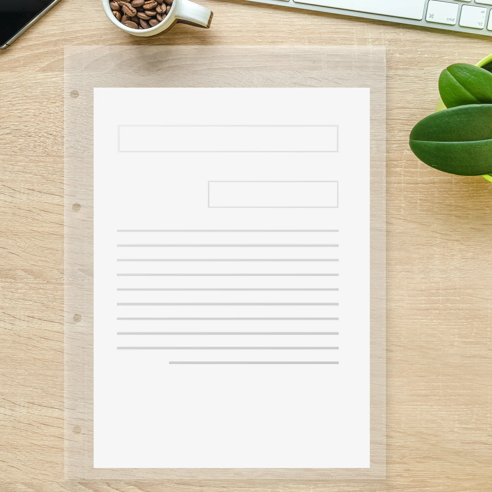 

10Pcs Plastic Page Protectors Clear Sheet Sleeves Loose Leaf Binder Transparent Document Holders Waterproof Document Protectors