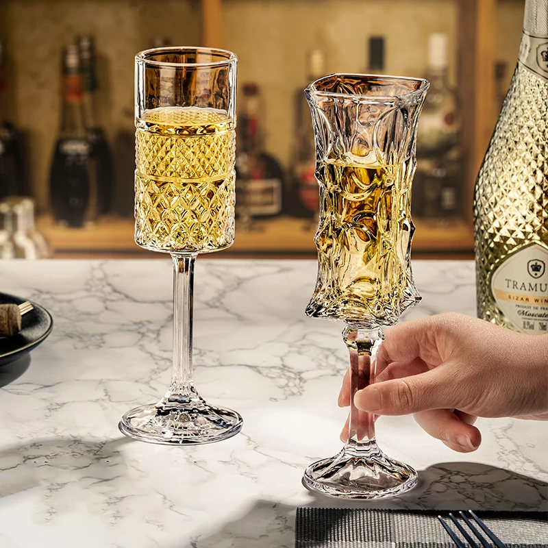 

Cocktail Glass Lead-Free Crystal Bar Wine Glass Stemware Unique Champagne Glass For Sweet Wine And Drinks