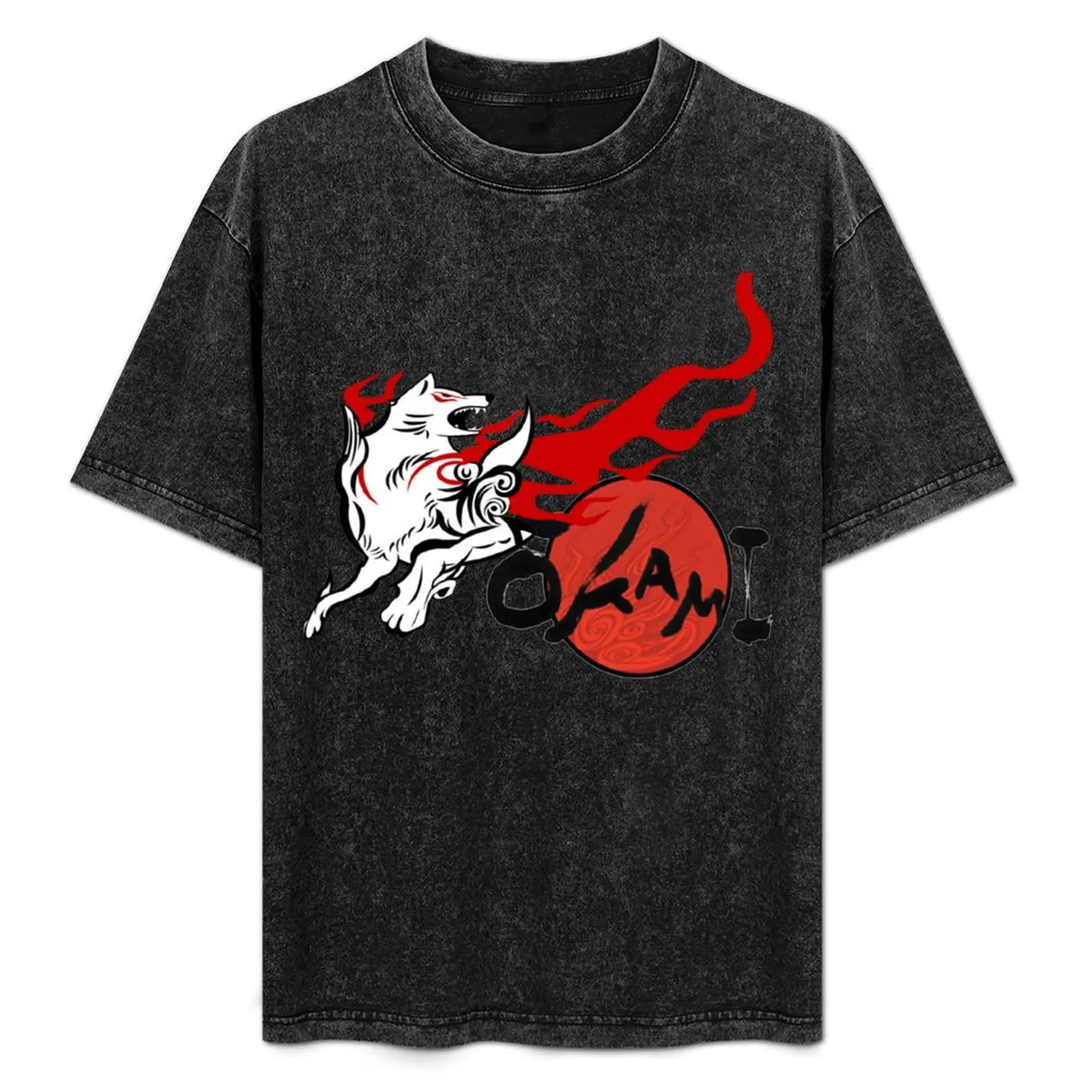 Okami Sticker T-Shirt Streetwear Print Tee Shirt