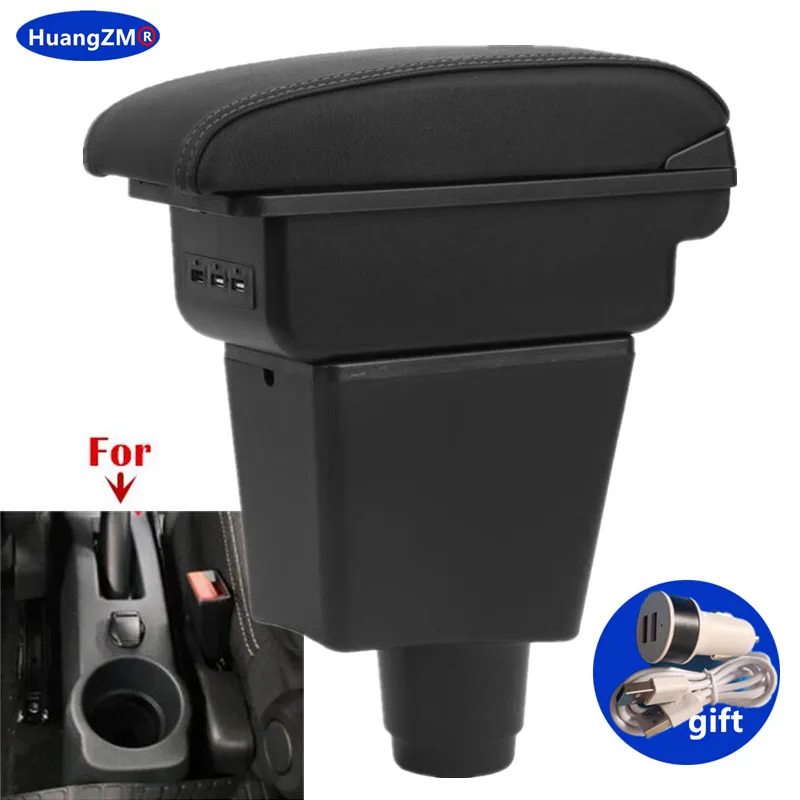 Para Renault Logan 2 caja de reposabrazos para Dacia Logan 2 dokker Renault Sandero 2 caja de almacenamiento de reposabrazos de coche accesorios de reequipamiento Interior