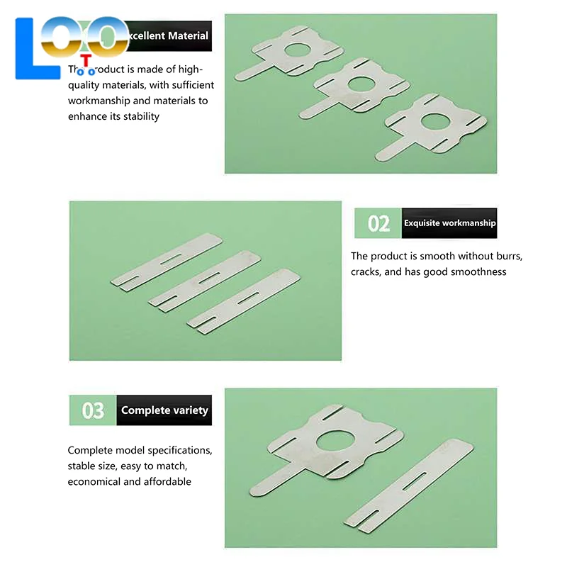 30 шт. 18650 литиевая батарея, никелевый лист, многоугольная батарея, никелевый лист для точечной сварки, батарейки, соединительные листы