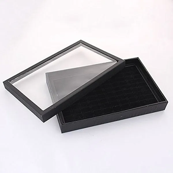 

Кейс-органайзер для колец на 100 слотов, пылезащитный, для магазина и туалетного столика