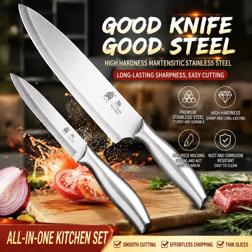 New Kitchen Knife, Multifunctional Fruit Knife,Stainless Steel Cutting Meat, Fruits, Vegetables, High Quality Kitchen Knife