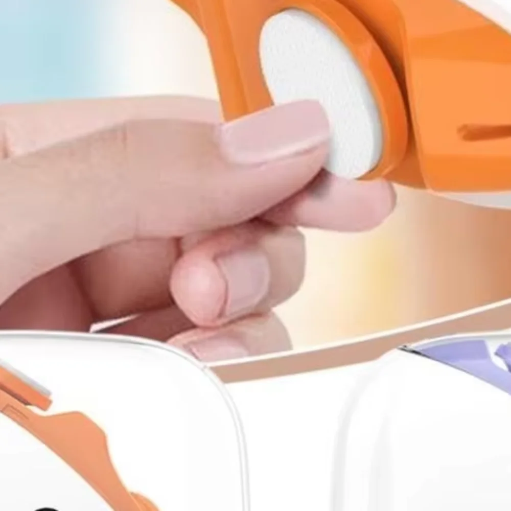 

Rechargeable Electric Nail Clippers LED Light Fingernail Care Automatic Nail Trimmer Pedicure Nail Polishing Tool Kids Adults