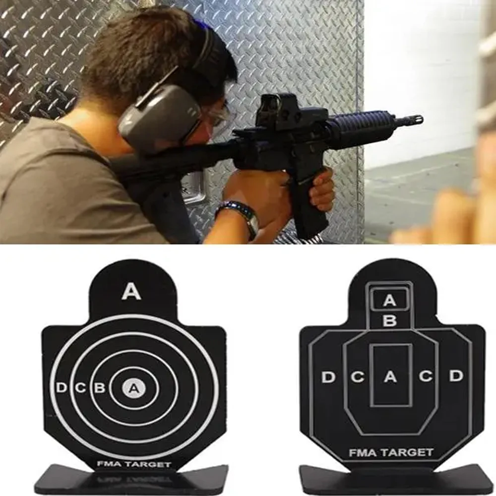 Outdoor Hunting Training Target 3pcs or 6pcs 6x4.4x2.5cm Airsoft Paintball Shooting Aluminum Alloy Target