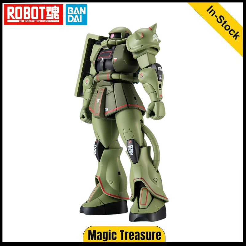 

Original BANDAI THE ROBOT SPIRITS Ver. A.N.I.M.E. MOBILE SUIT GUNDAM MS-06 Zaku Anime Finished Model Toy Collection Ornaments