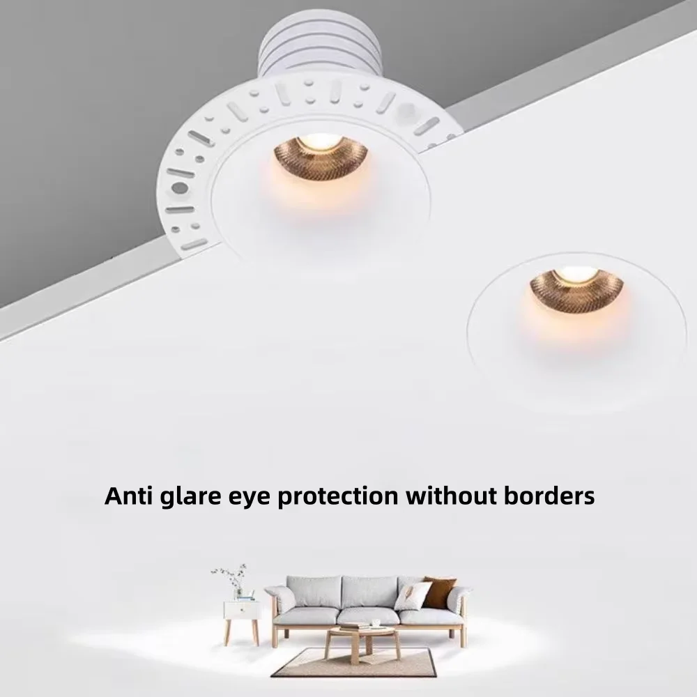 

LED ceiling light dimming embedded anti glare tube light LED ceiling light background light indoor lighting. There is no main li