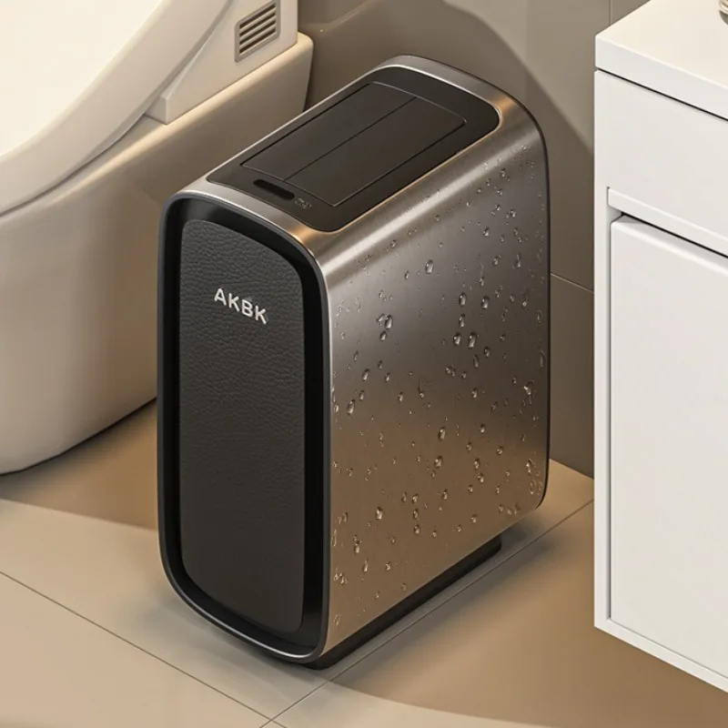 

Автоматическое сенсорное мусорное ведро 9 л/15 л для кухни и ванной комнаты, роскошное умное мусорное ведро без касания, из нержавеющей стали, с крышкой