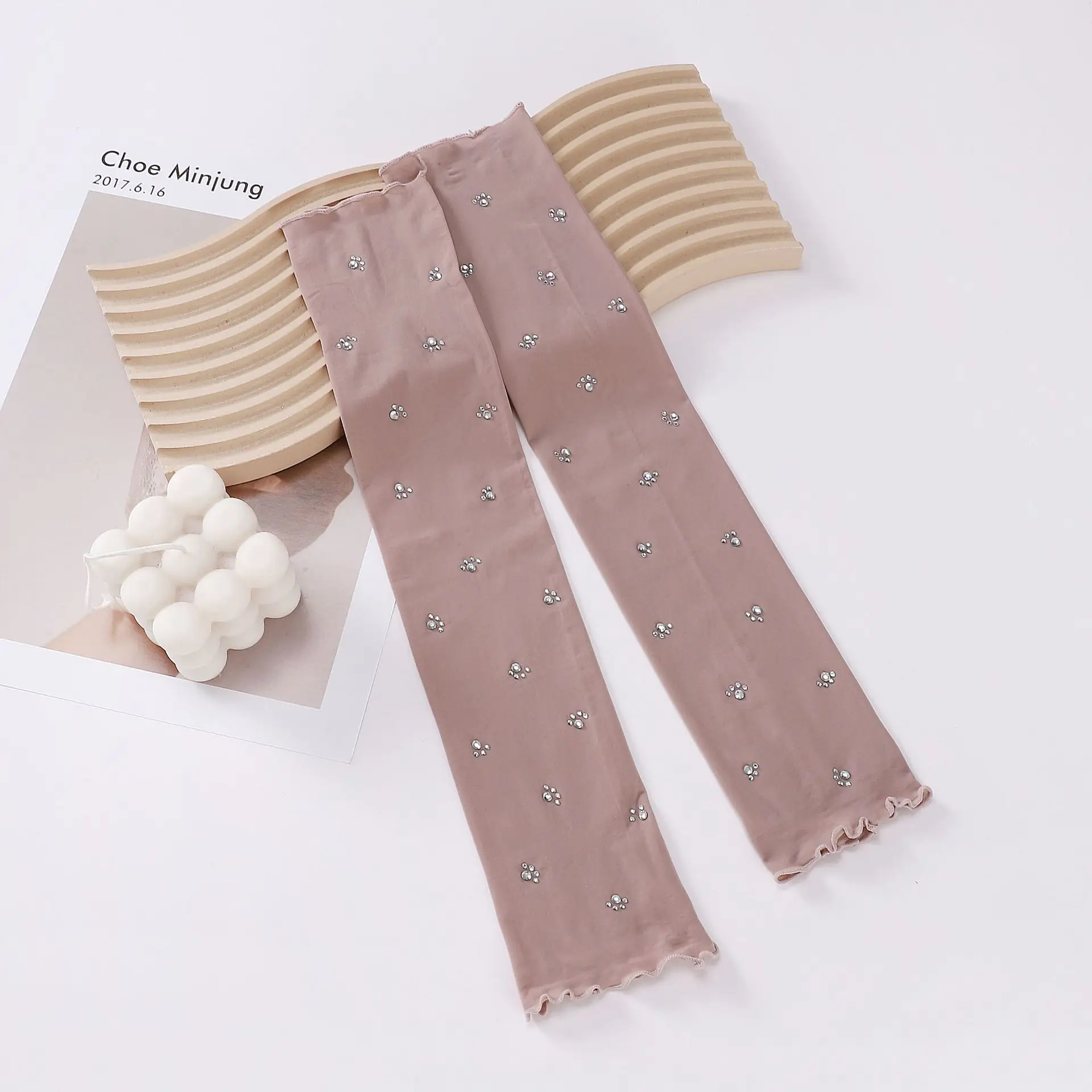 

1Pair Arm Sleeves for Women Diamonds Ruffles Arm Cover Oversleeve Detachable Sleeve Cuffs Lace Cuffs UV Protection Fake Sleeve