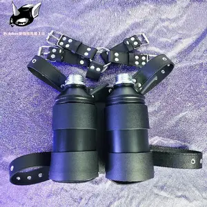 Gas mask negative pressure bottle breathing control black suffocation bottle suffocation game gas mask accessories 1L bottle