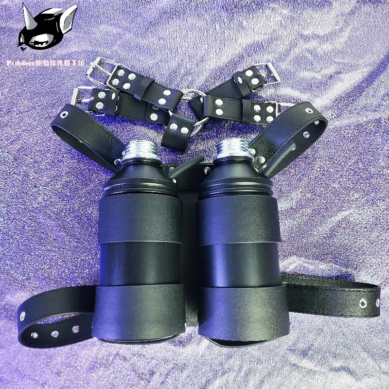 Gas mask negative pressure bottle breathing control black suffocation bottle suffocation game gas mask accessories 1L bottle