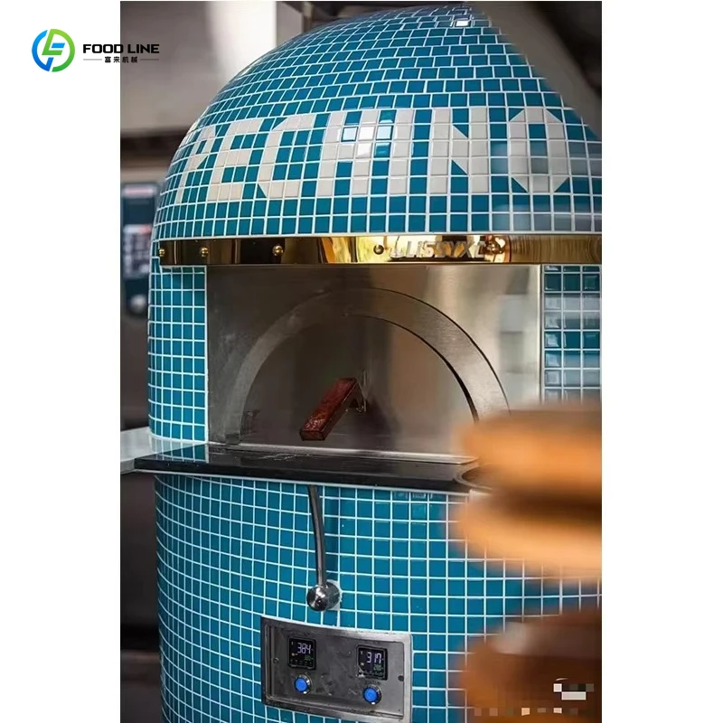 Customized Commercial Italian Masonry Pizza Oven Stainless Steel Gas Fired Noise Canceled Authentic Neapolitan Pizza