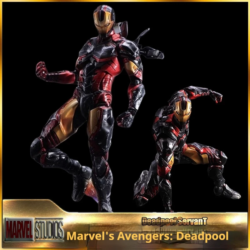 Marvel Avengers Deadpool Captain America Spider-Man Iron Man GK Action Figure Collectible Toy Model Statue Display Piece