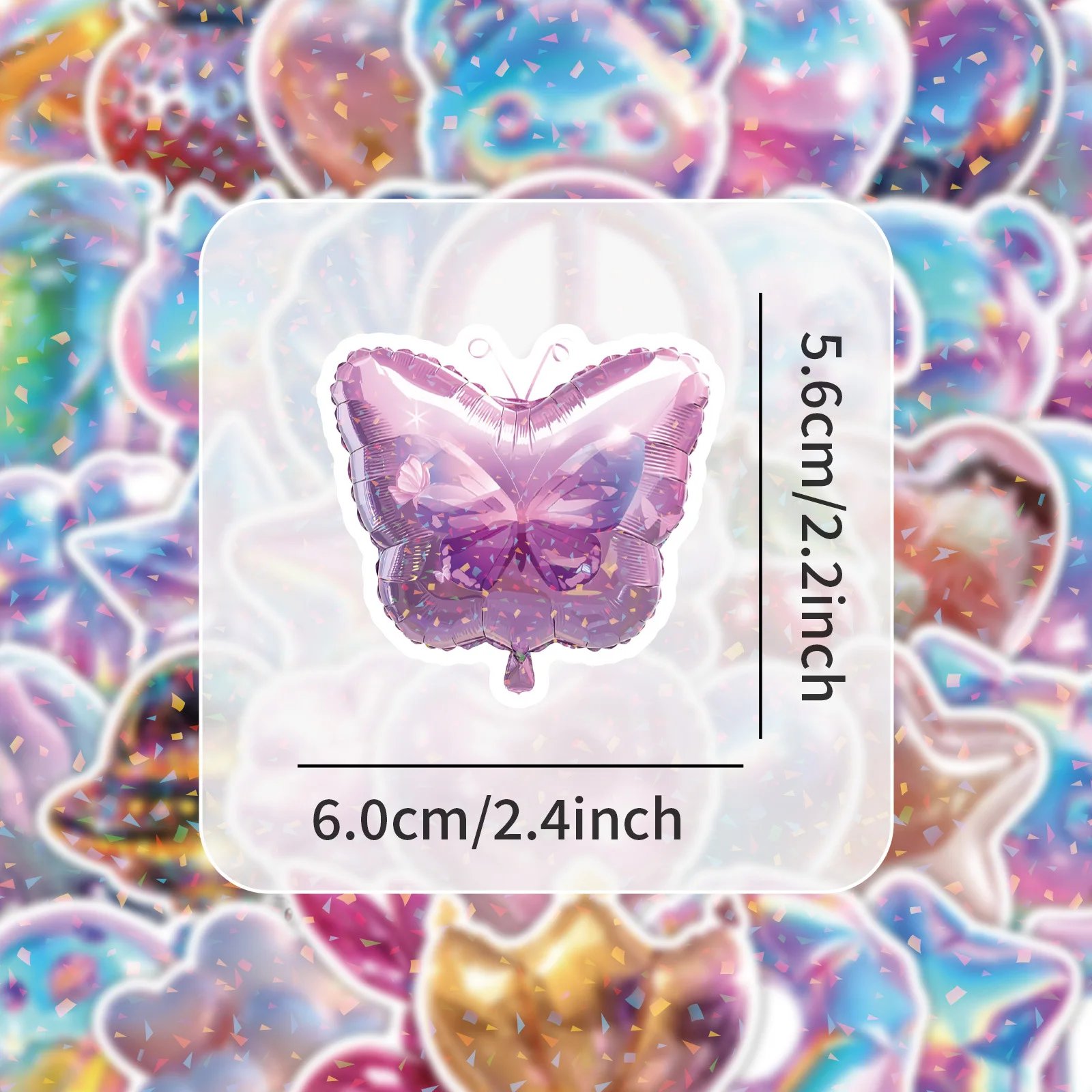 10/30/50PCS การ์ตูนน่ารัก 3D บอลลูนการ์ตูนที่มีสีสัน Graffiti สติกเกอร์ตกแต่งถ้วยน้ําแล็ปท็อปกระเป๋าเดินทางกันน้ํา Decal ของเล่น