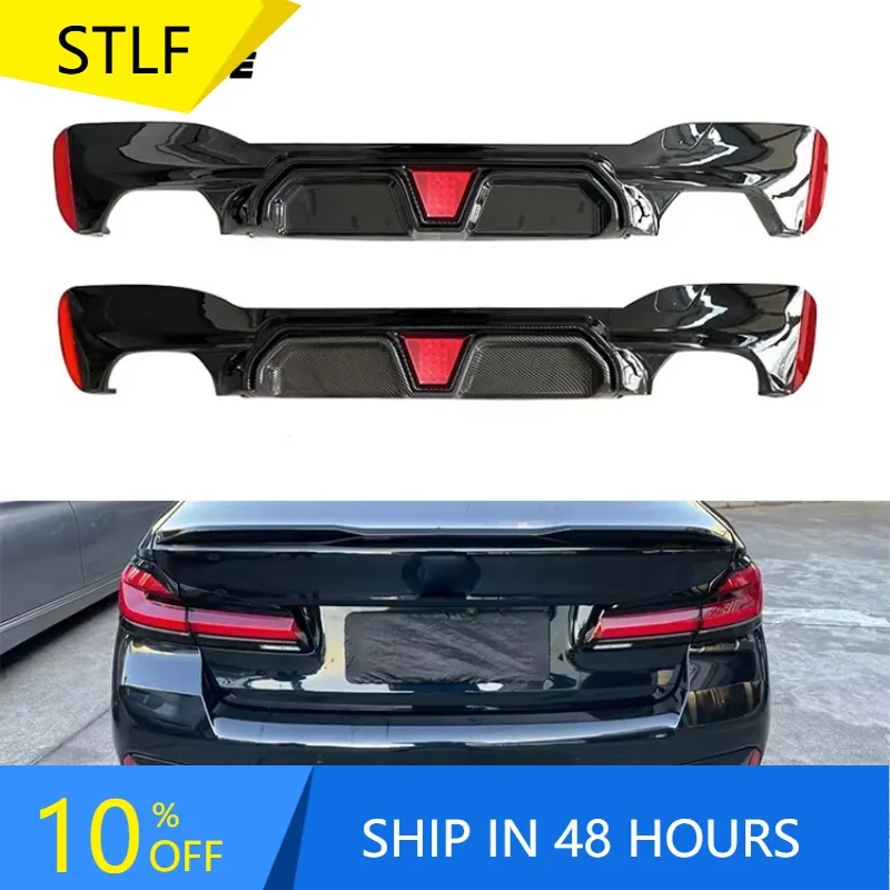 

Zuimi High-end High Quality For 5 Series G30 CS Style Plastic Rear Diffuser With Light Rear Bumper For G30 G38 Body Kit