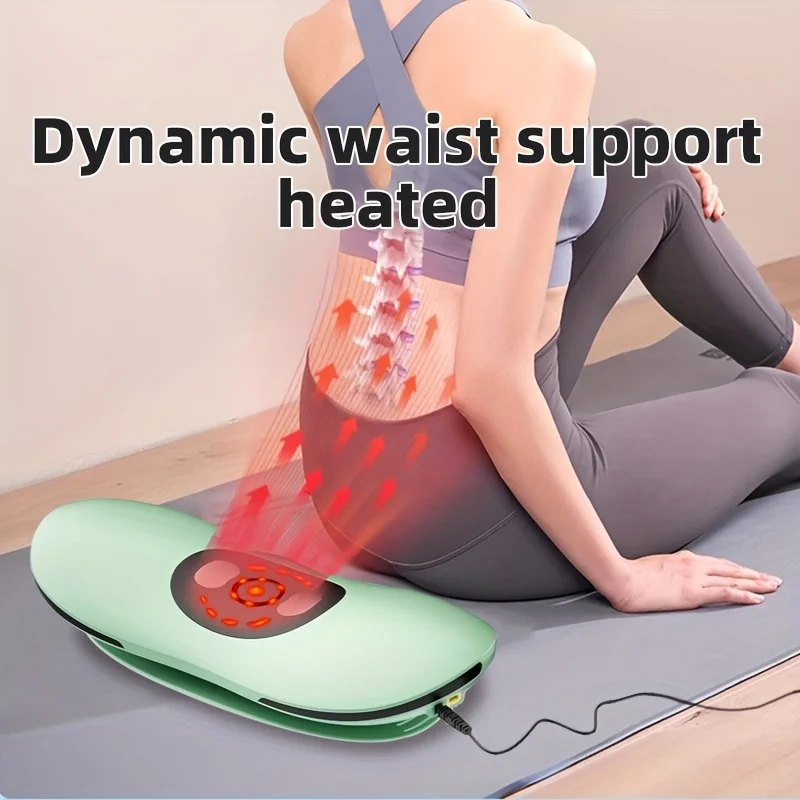 

Электрический вибрационный массажер для талии с функцией нагрева, перезаряжаемый через USB, с вибрацией и массажем тела для домашнего и офисного использования