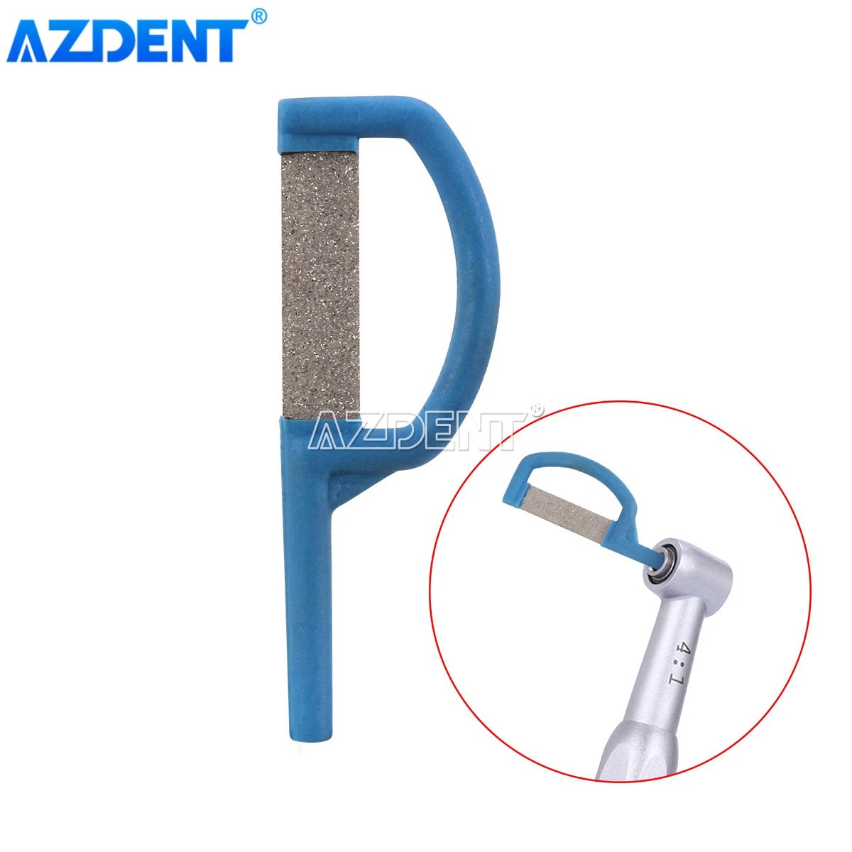 Dental Orthodontic Interproximal Enamel Reduction AZDENT Automatic Strip Double Sided Sand Serrated Saw Medium Coarse