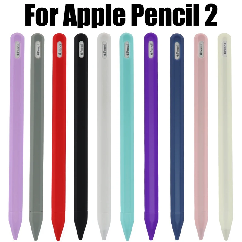 Juste de crayon en silicone pour Apple Pays l 2, étui de protection pour stylet intelligent, manchon de protection anti-rayures