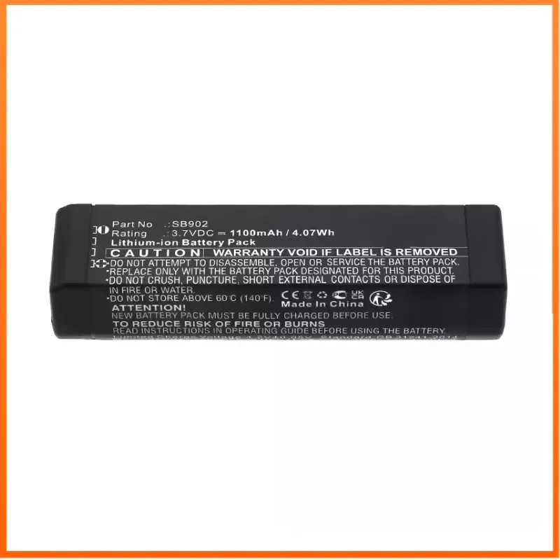 SB902 SB902A 3.7V 1100mAh Battery For SHURE GLX-D GLXD1 GLXD2 GLXD14 Digital Wireless Systems Batteries