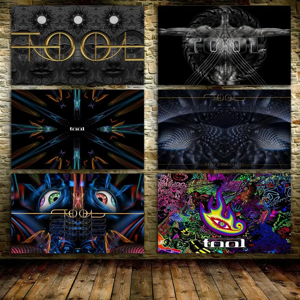 

T-TOOLS Heavy Rock Band Flags 3x5 Ft Custom Banner For Garage Door Room Decor Wall Out Decoration With Metal Buckle