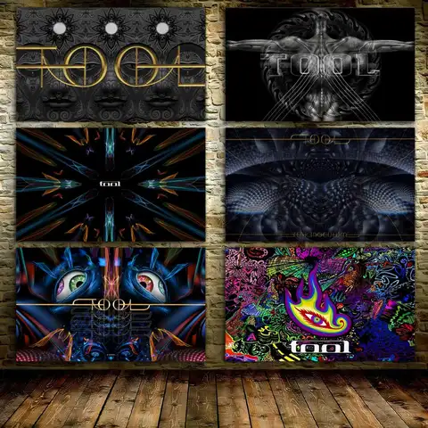 T-TOOLS Heavy Rock Band Flags 3x5 Ft Custom Banner For Garage Door Room Decor Wall Out Decoration With Metal Buckle