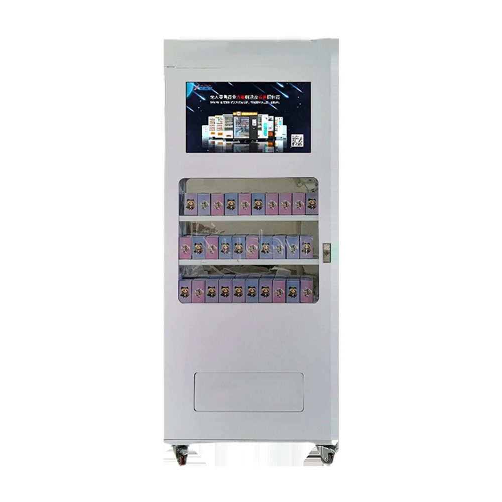 Custom Outdoor Small Automatic Smart Touch Screen Scan Code Condom Cosmetics Blind Box Vending Machines for Retail Items
