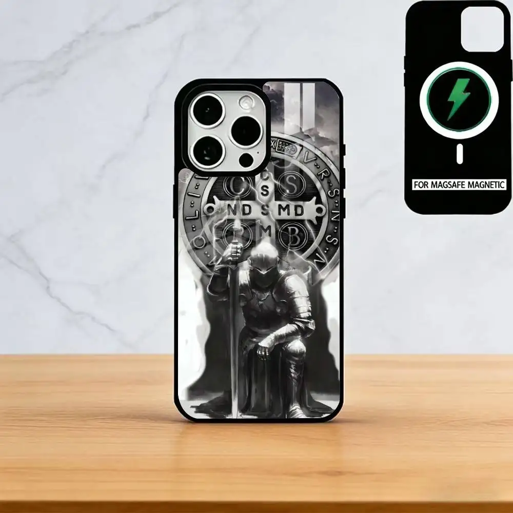 Medieval Paladin Wars Phone Case For iPhone17,16,15,14,13,12,11 Plus,Pro Magnetic For Magsafe Wireless Charging