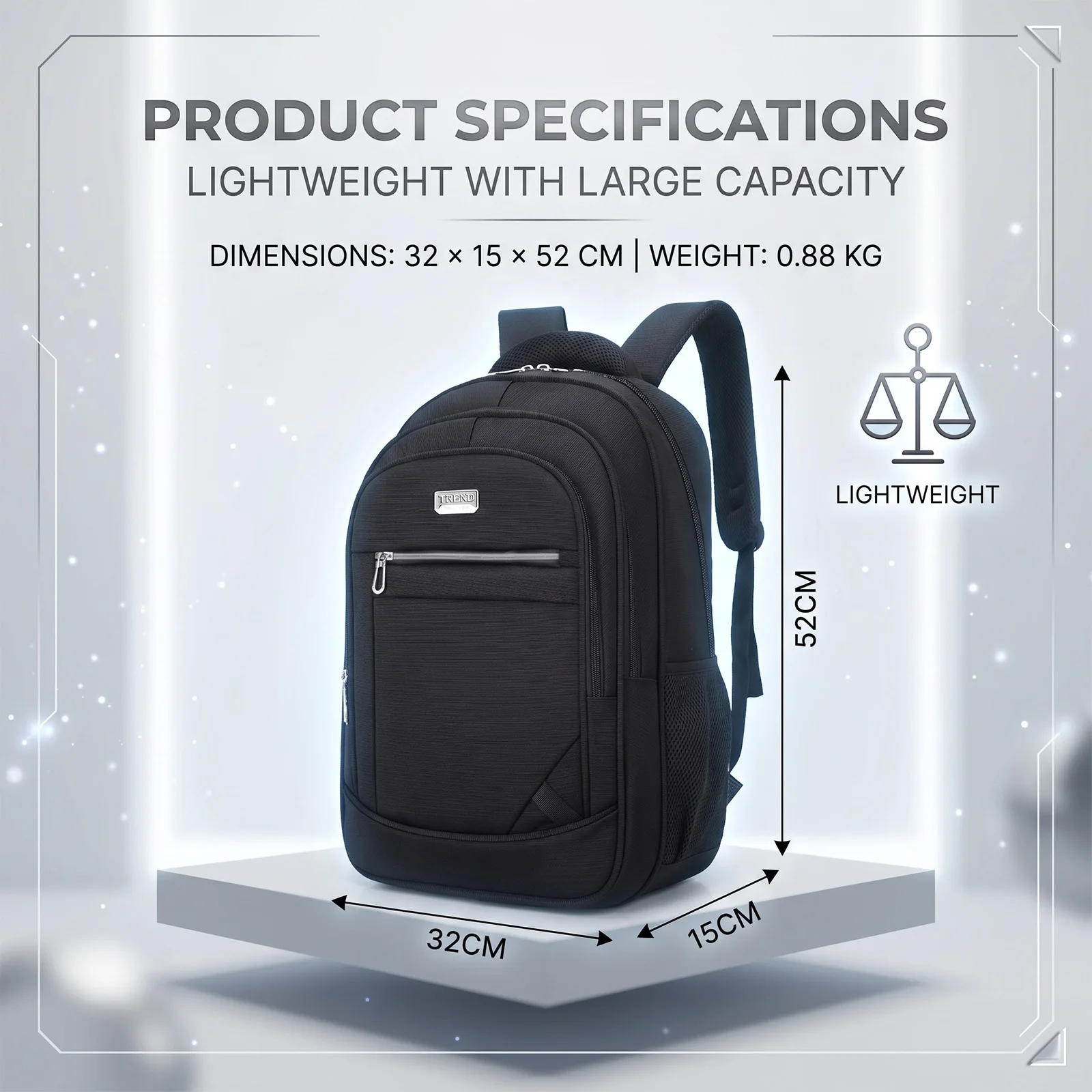 Simple Backpack for Travel & Outings Schoolbag for Middle & High School Students,Daypack for Teens Boys Girls,Carry-On Luggage