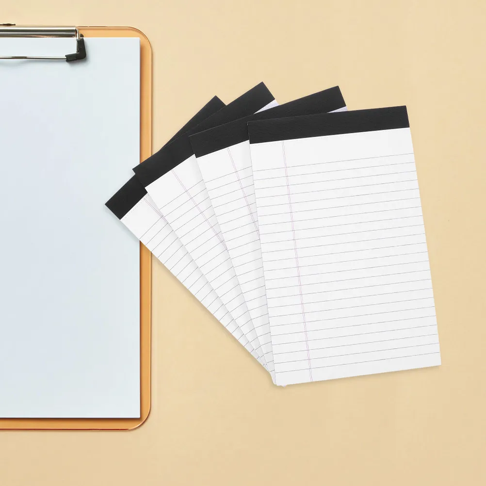 8Pcs A5 Legal Notepad Tear-Off Lined Notepads Portable Pocket Size Smooth Writing Paper for Students Office Journal