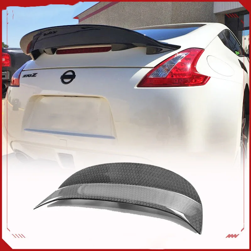 

Suitable for Nissan 370Z carbon fiber modified parts to press the tail AJT ducktail Z34 fixed wind wing without damage installat