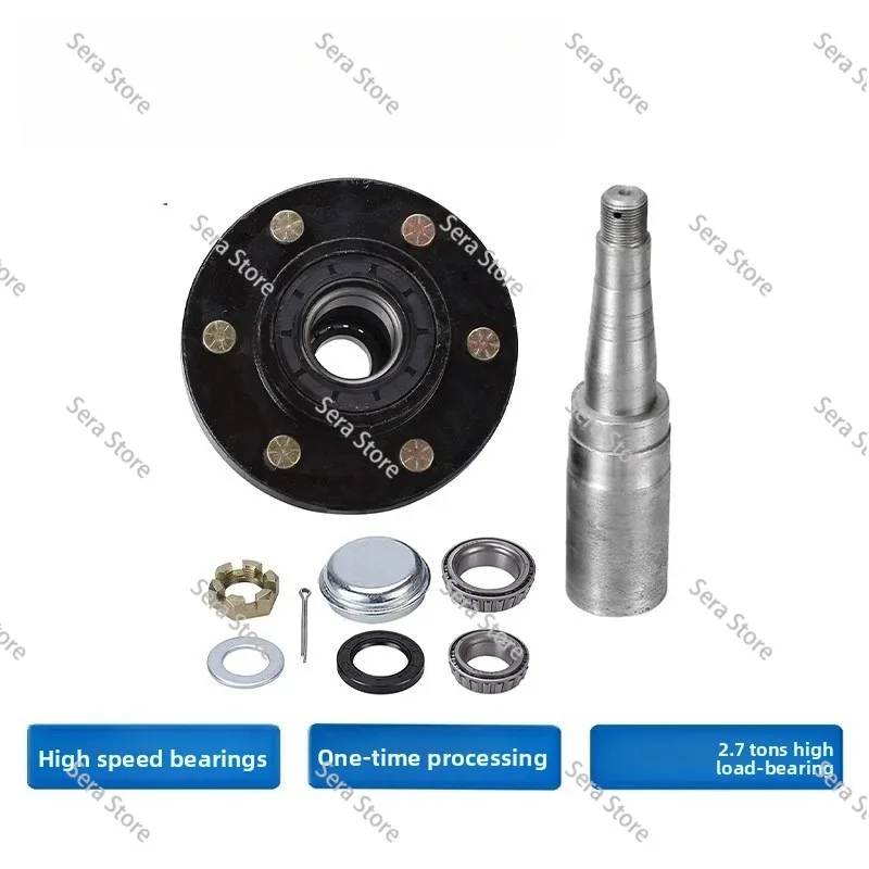 Trailer Axle Shaft Wheel Hub Spindle 6 Hole 139.7mm for 2.7 Ton RV