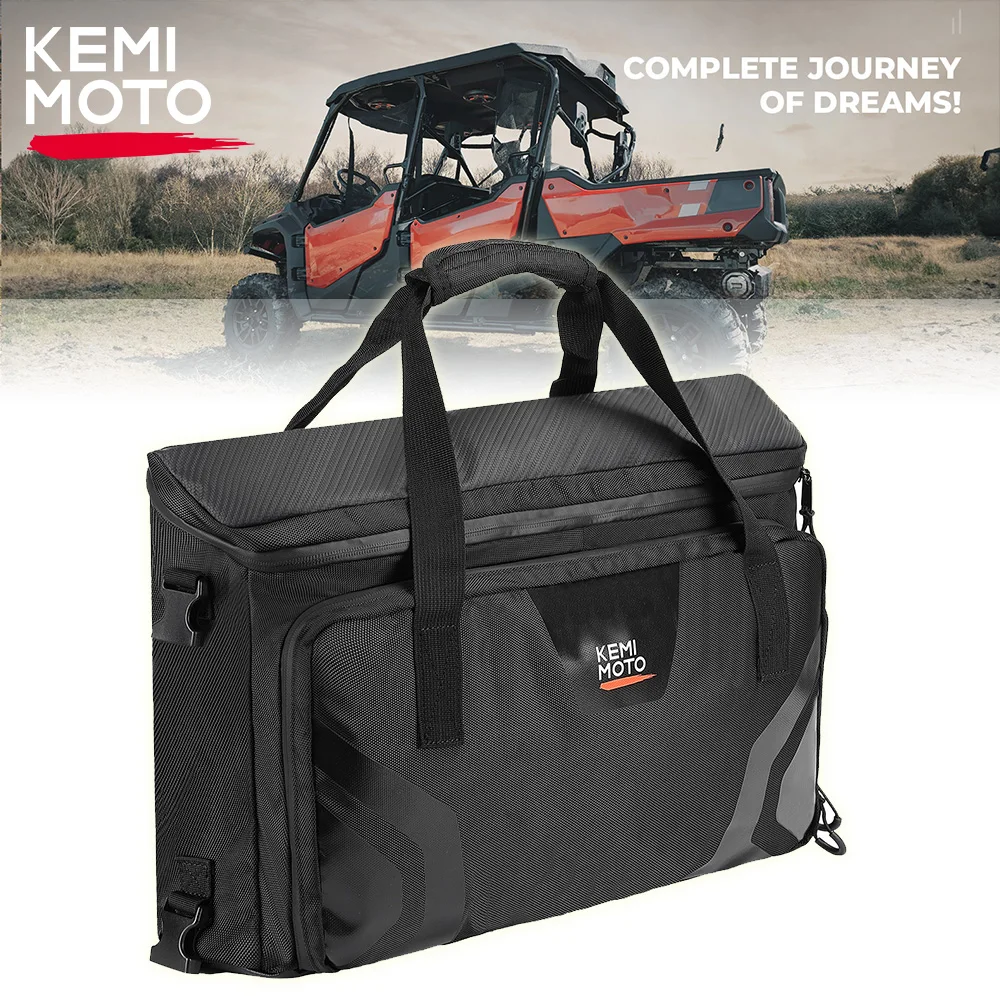 

KEMIMOTO UTV 1680D Oxford Fabric Under Seat Storage Bag #0SL77-HL8-A00 Compatible with Honda Pioneer 1000-6 Deluxe Crew 2023